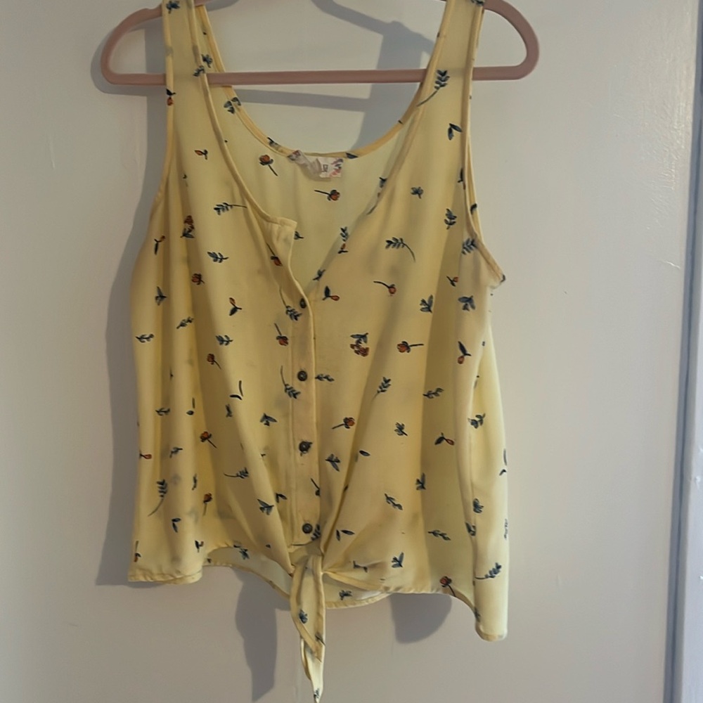 tank top, from Pink Rose, size L, yellow